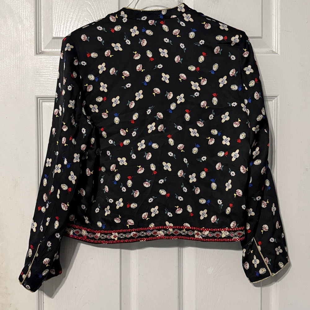 Zadig & Voltaire Vendrix Flower Print Jacket Size US Small (36) - Picture 9 of 9